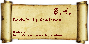 Borbély Adelinda névjegykártya